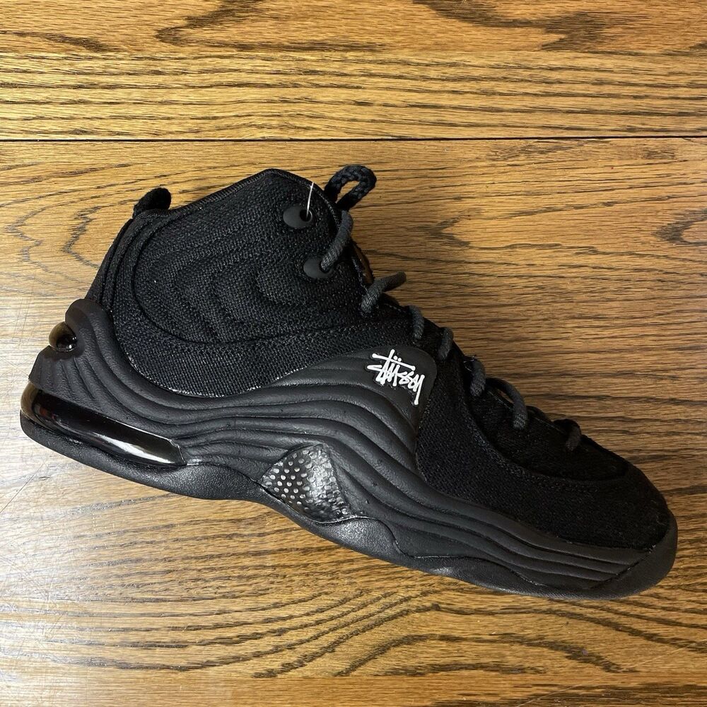 NEW Nike x Stussy Air Penny 2 Black White Limited Edition Men's Size 6.5 8